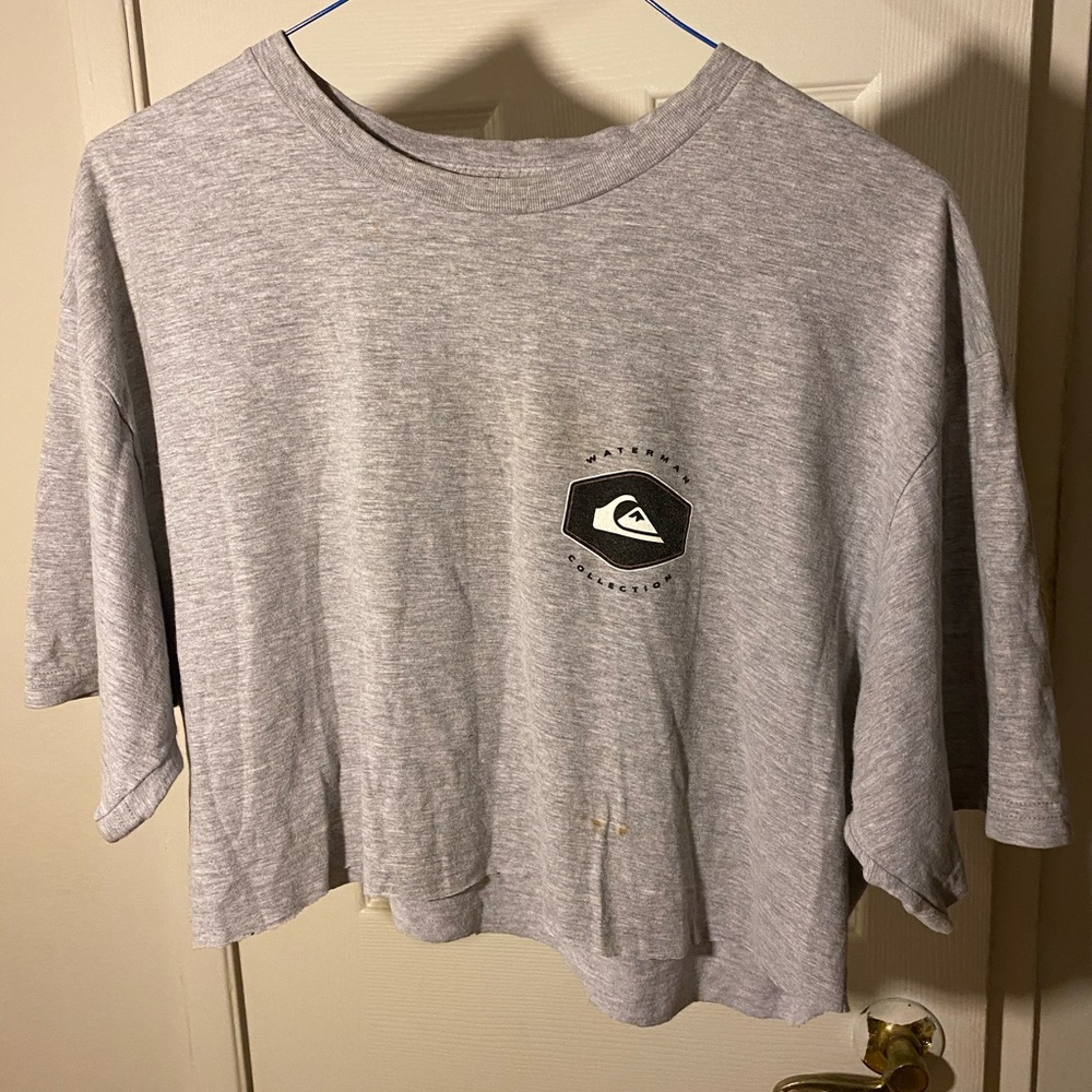 Quicksilver Crop Tee Shirt Women’s Gray
